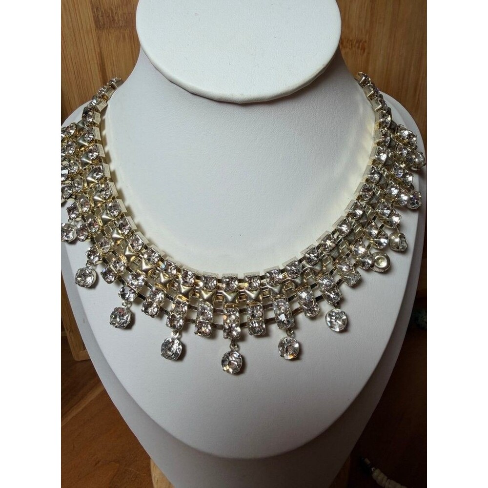 Vintage Rhinestone Choker Necklace